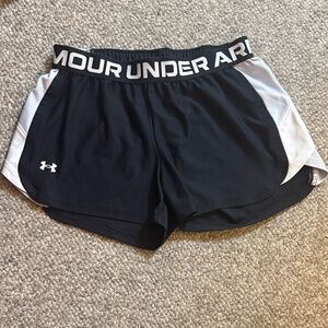 Under Armour Women's Athletic Shorts in Black and White